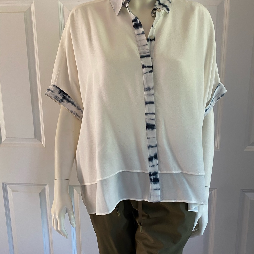 All Saints cream blouse